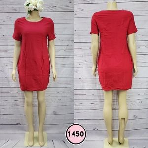 medium casual red loose dress ( 5 for $20 )